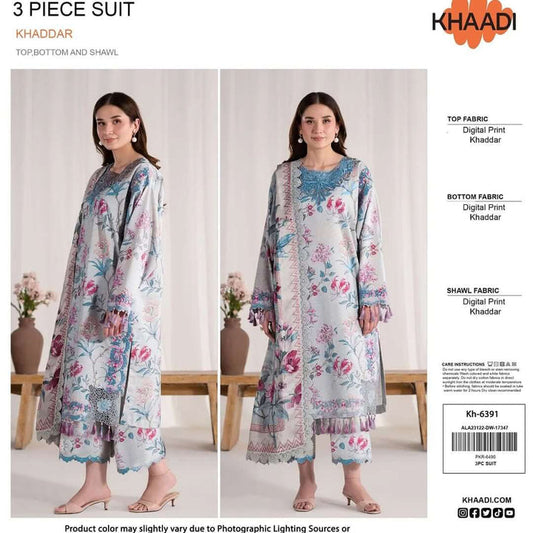 KHAADI Khaddar Digital Printed 3 Piece - KD101