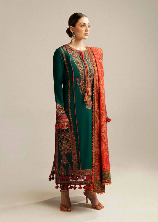 Hussain Rehar Dhanak Embroidered 3 Piece | HR100