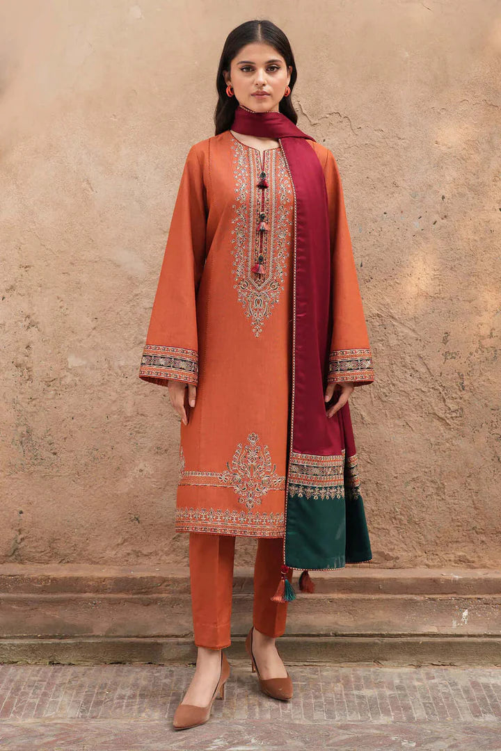 Jazmin Dhanak Embroidered 3 Piece - JZ102