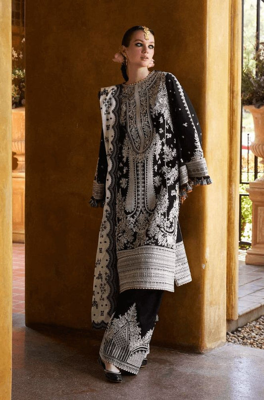 Charizma Dhanak Embroidered 3 Piece | CA100