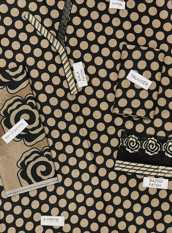 Baroque Dhanak Embroidered 3 Piece | BQ127