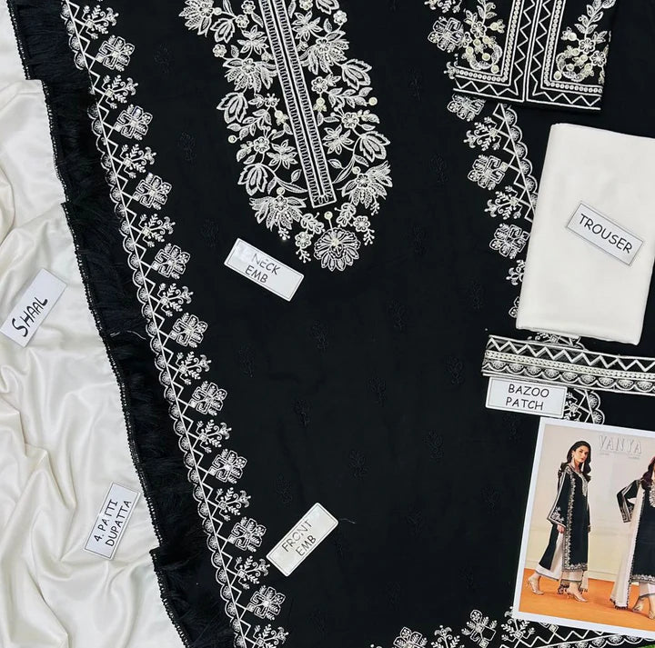 Vanya Dhanak Embroidered 3 Piece | VA101