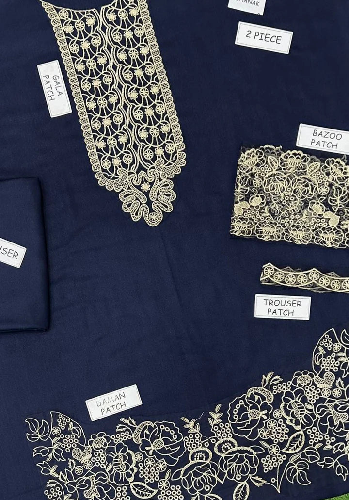 Motifs Dhanak Embroidered 2 Piece | MS100