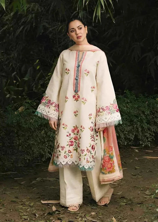 Zara Dhanak Embroidered 3 Piece | ZR105