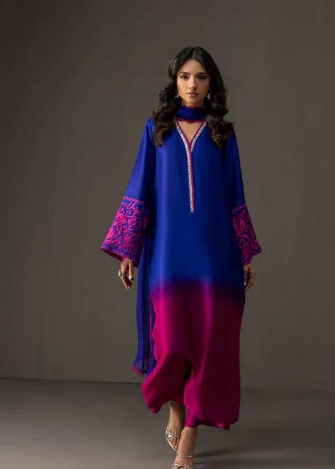 Zainab Chottani Shamoz Silk Embroidered 3 Piece | ZC105