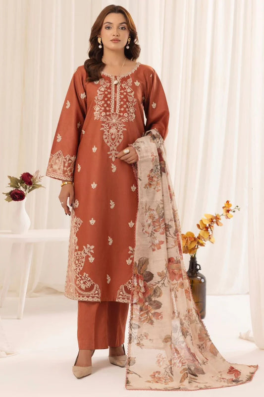 Mohagni Dhanak Embroidered 3 Piece - MG101