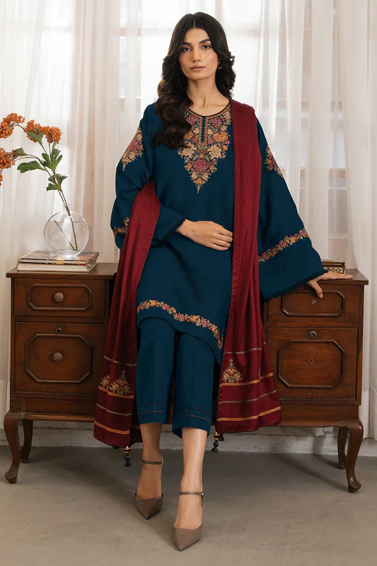 Jazmin Dhanak Embroidered 3 Piece - JZ101