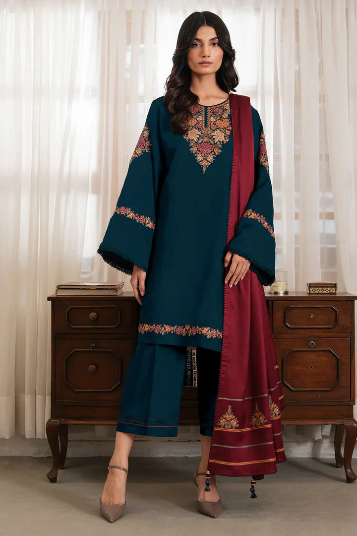 Jazmin Dhanak Embroidered 3 Piece - JZ101
