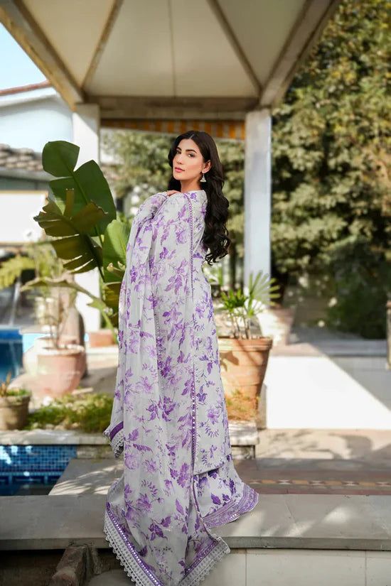 Aneela Linen Embroidered 3 Piece - AN104