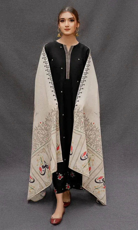 Aisling Dhanak Embroidered 3 Piece - AL103