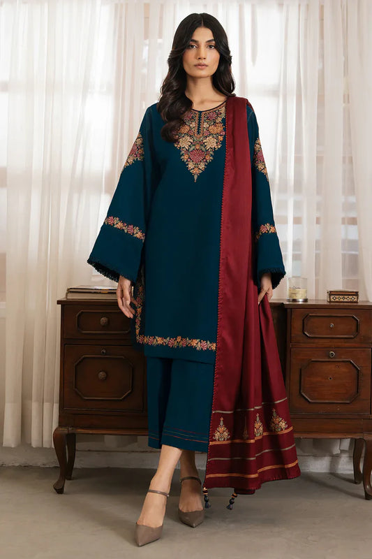 Jazmin Dhanak Embroidered 3 Piece - JZ101