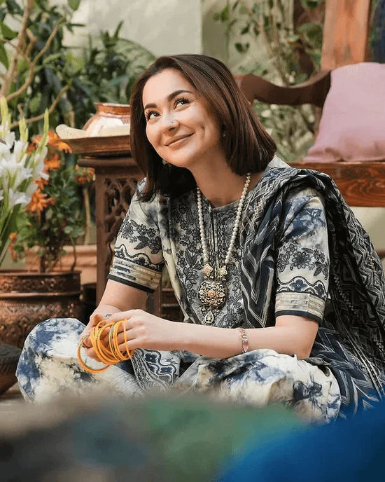 Sapphire Dhanak Embroidered 3 Piece - SP105