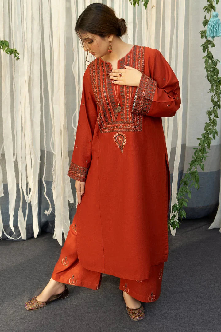 Aisling Dhanak Embroidered 3 Piece - AL105