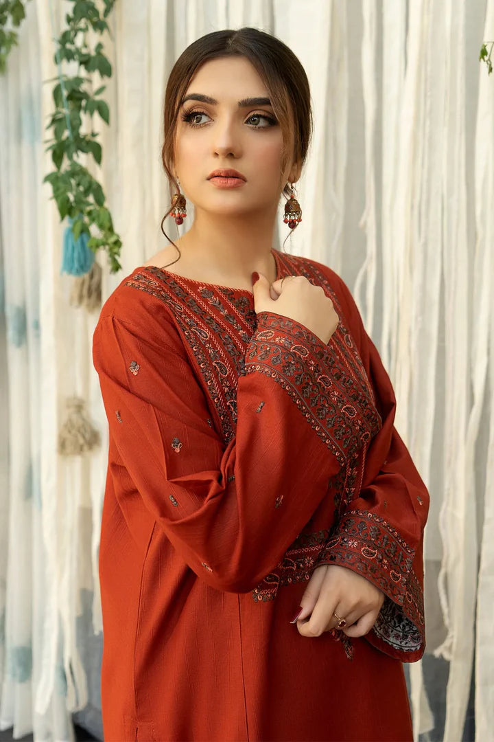 Aisling Dhanak Embroidered 3 Piece - AL105