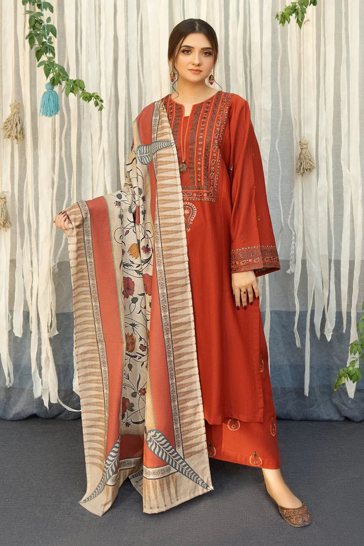 Aisling Dhanak Embroidered 3 Piece - AL105