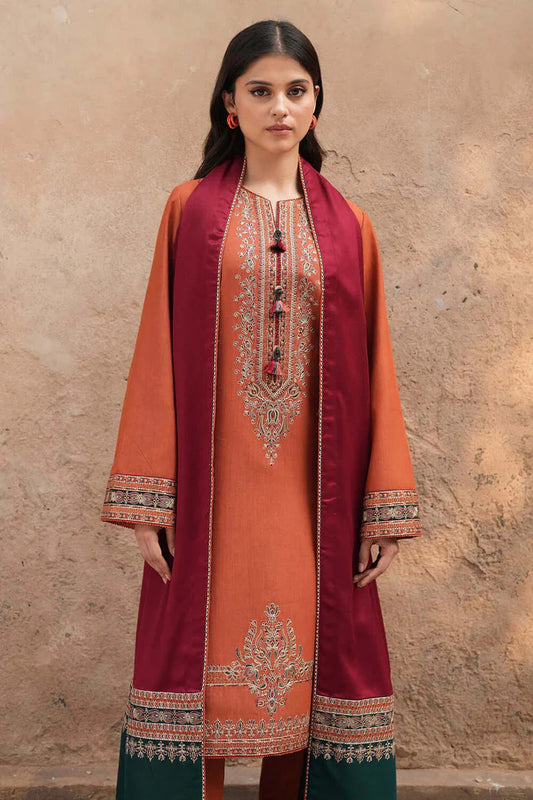 Jazmin Dhanak Embroidered 3 Piece - JZ102