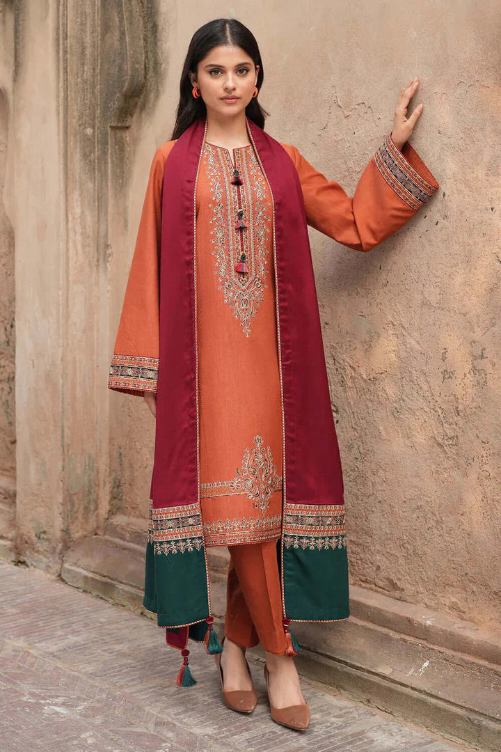 Jazmin Dhanak Embroidered 3 Piece - JZ102