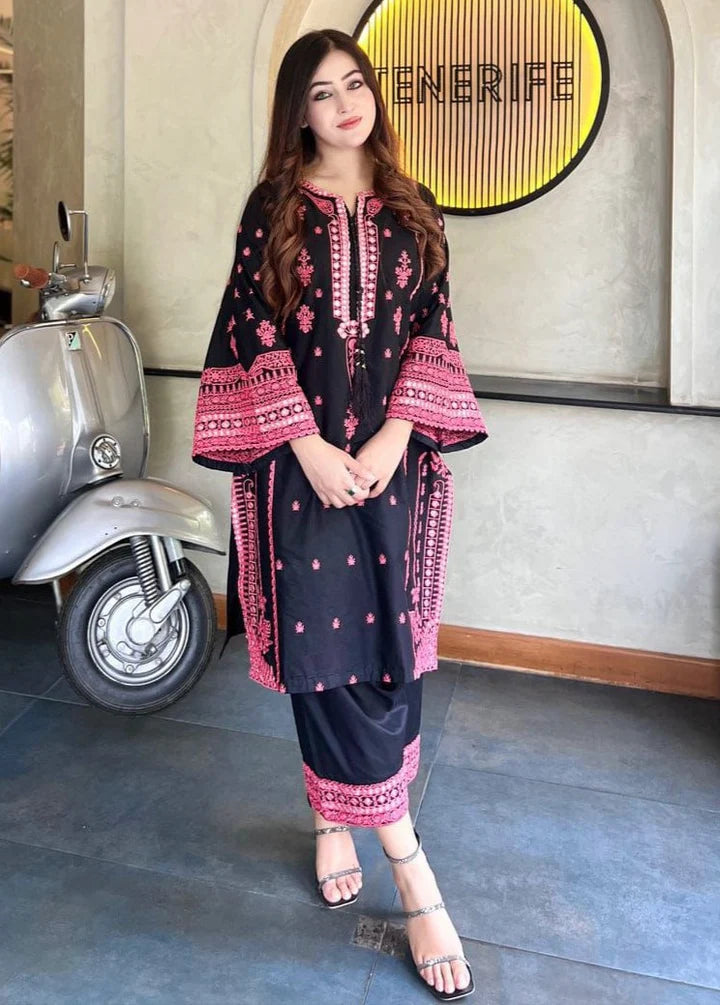 Embroza Dhanak Embroidered 3 Piece - EZ100