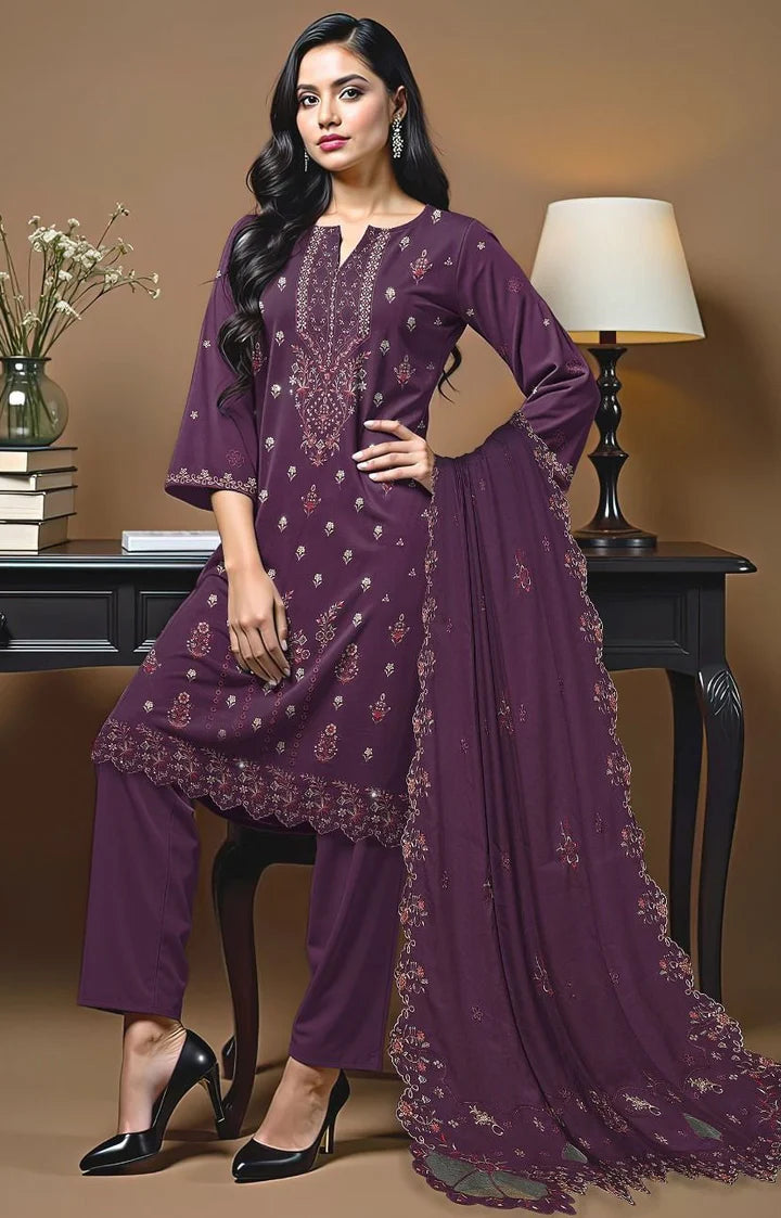 Bareeze Dhanak Embroidered 3 Piece | BZ101