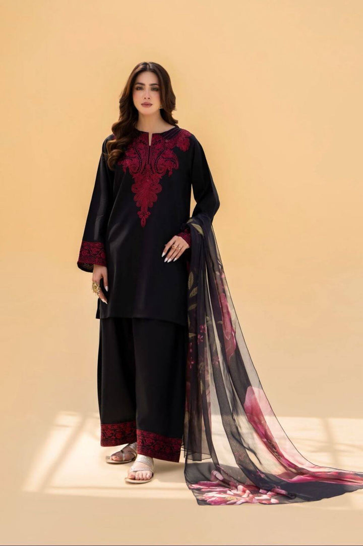 Laam Dhanak Embroidered 3 Piece - LM100