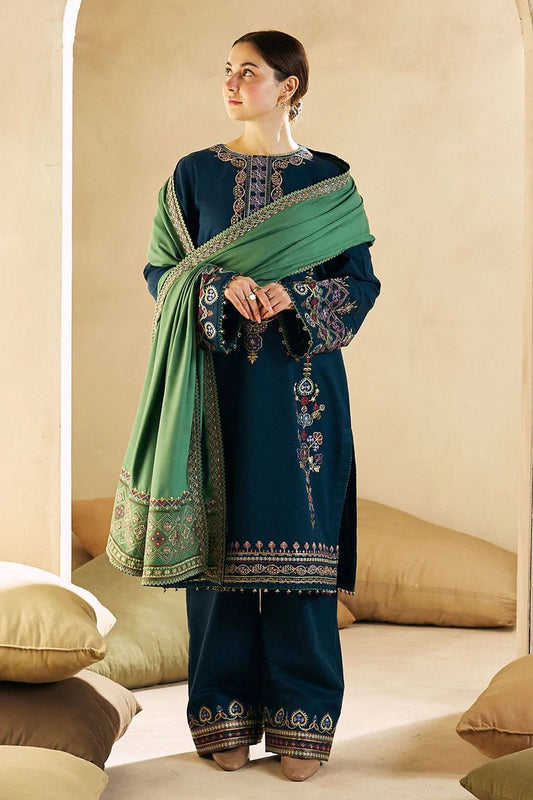 Zara Dhanak Embroidered 3 Piece - ZR103