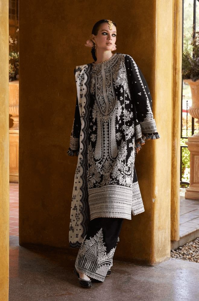 Charizma Dhanak Embroidered 3 Piece | CA100