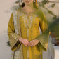 Qalamkar Dhanak Embroidered 3 Piece - QR101