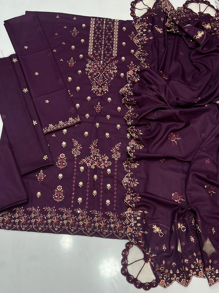 Bareeze Dhanak Embroidered 3 Piece | BZ101