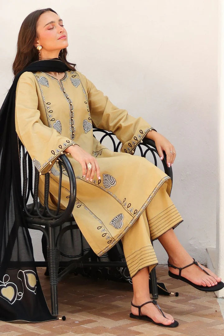 Jazmin Dhanak Embroidered 3 Piece | JZ105