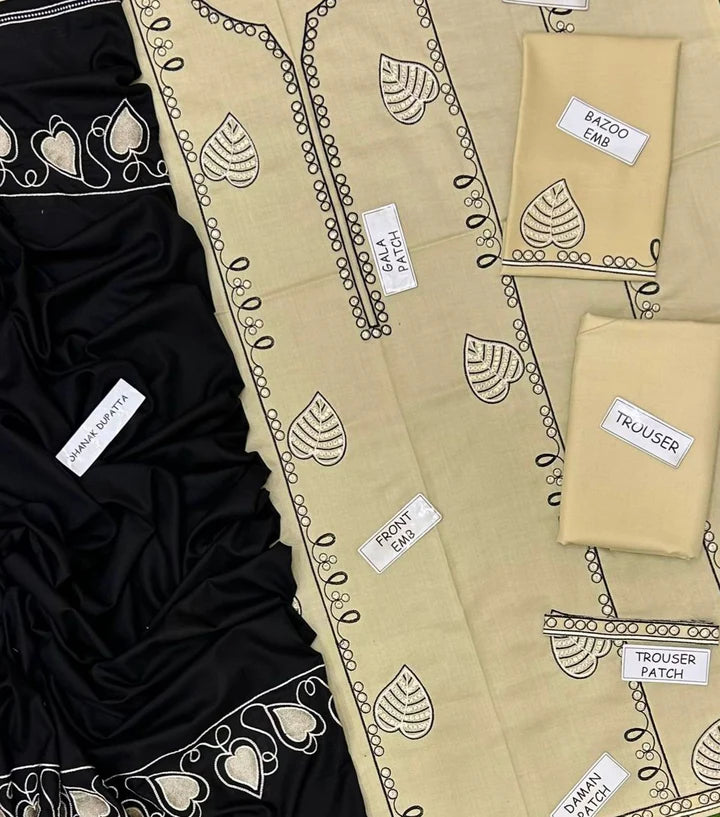 Jazmin Dhanak Embroidered 3 Piece | JZ105