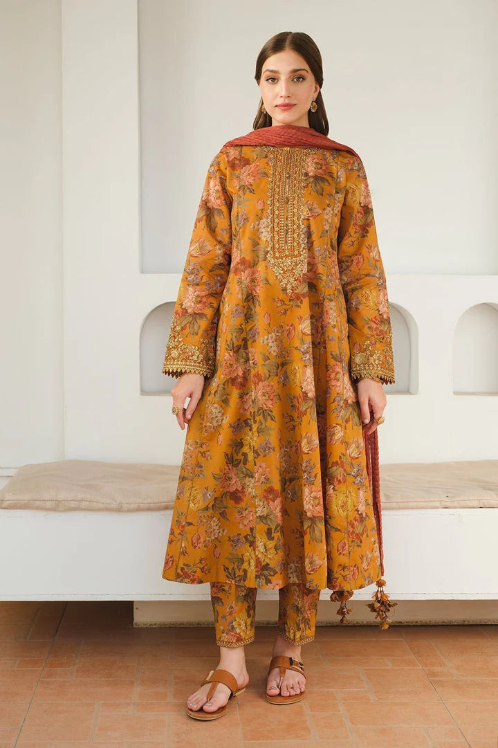 Baroque Khaddar Embroidered 3 Piece | BQ123