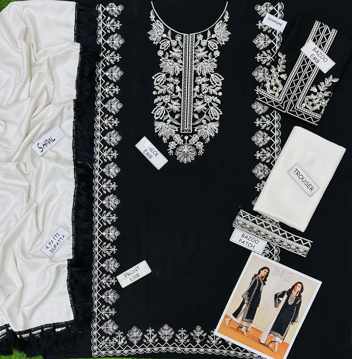 Vanya Dhanak Embroidered 3 Piece | VA101