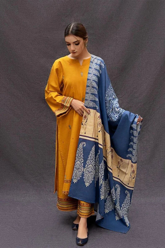 Urge Dhanak Embroidered 3 Piece | UG101