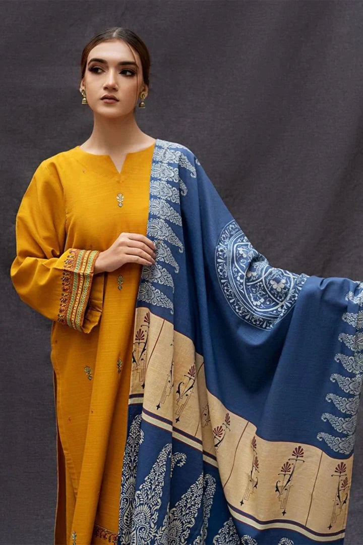 Urge Dhanak Embroidered 3 Piece | UG101