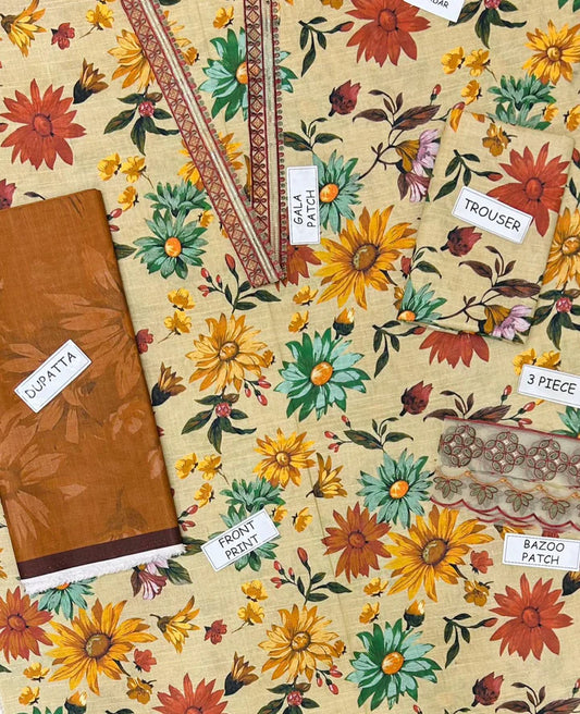 Baroque Khaddar Embroidered 3 Piece | BQ119