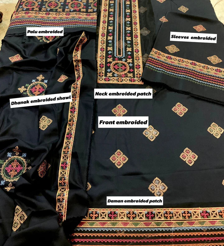 Bareeze Dhanak Embroidered 3 Piece | BZ104