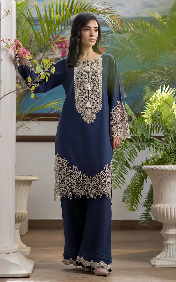 Motifs Dhanak Embroidered 2 Piece | MS100
