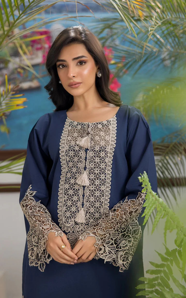 Motifs Dhanak Embroidered 2 Piece | MS100