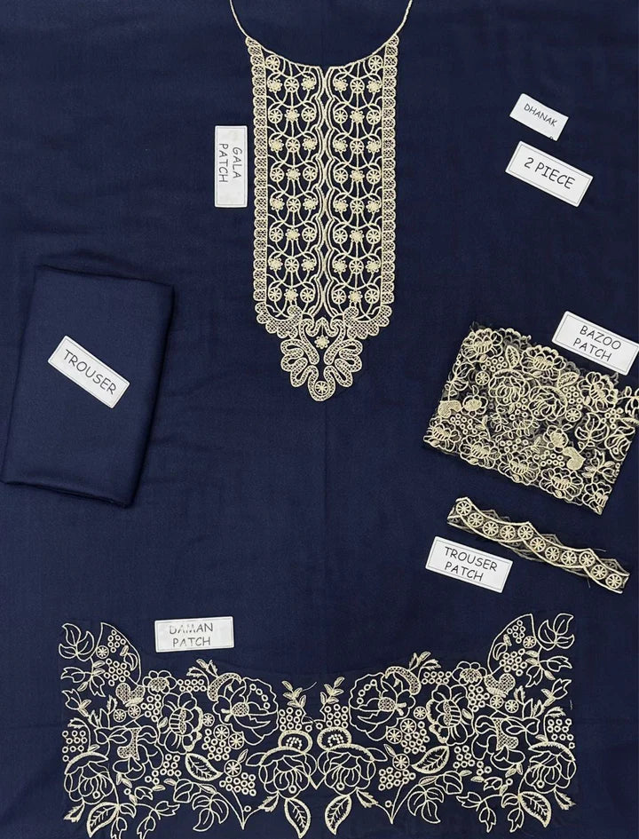 Motifs Dhanak Embroidered 2 Piece | MS100