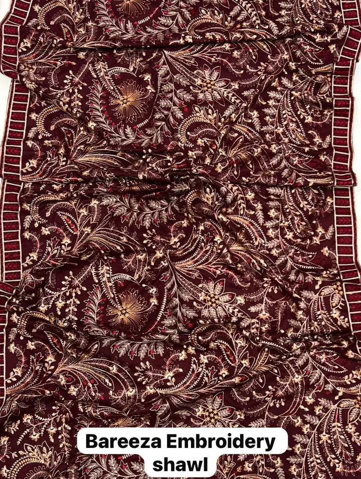 Bareeze Dhanak Embroidered Shawl | BZSL1
