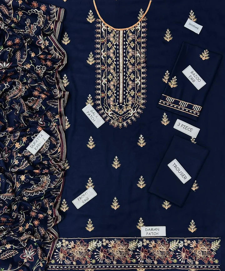 Bareeze Dhanak Embroidered 3 Piece | BZ103