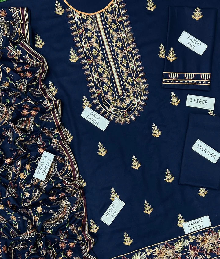 Bareeze Dhanak Embroidered 3 Piece | BZ103