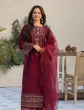 Qalamkar Dhanak Embroidered 3 Piece - QR100