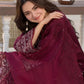 Qalamkar Dhanak Embroidered 3 Piece - QR100