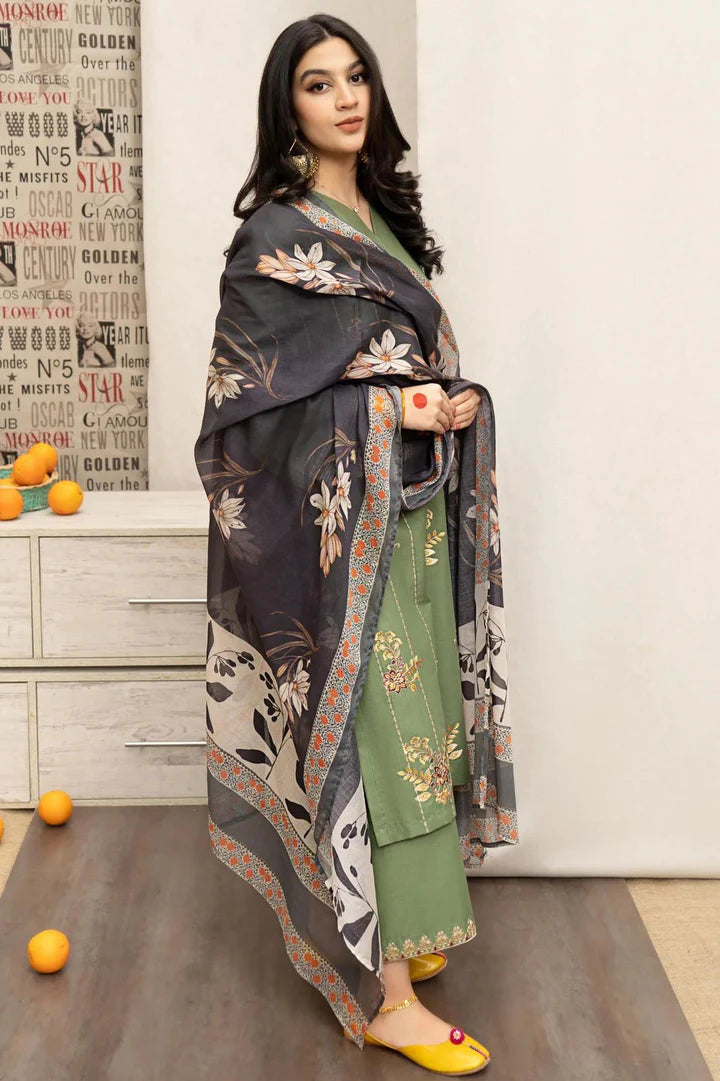 Urge Dhanak Embroidered 3 Piece - UG100
