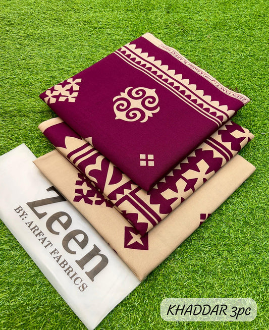 Zeen Khaddar Digital Printed 3 Piece - ZN101