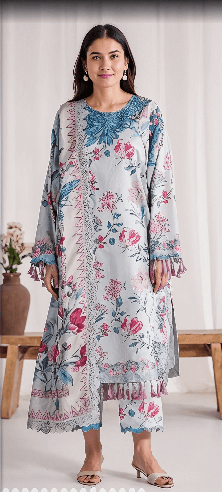 KHAADI Khaddar Digital Printed 3 Piece - KD101