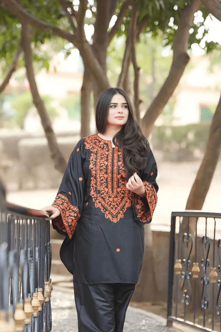 Asimjofa Dhanak Embroidered 2 Piece - AJ100