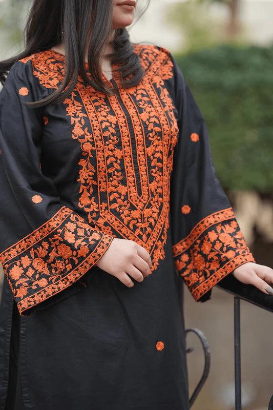 Asimjofa Dhanak Embroidered 2 Piece - AJ100