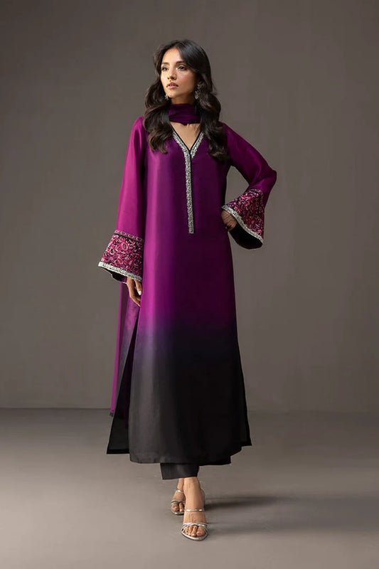 Zainab Chottani Shamoz Silk Embroidered 3 Piece | ZC106